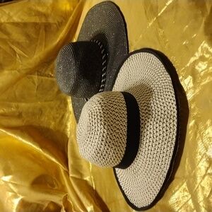 Calvin Klein Black & White and Cruise Club Black & Silver Summer Hats.